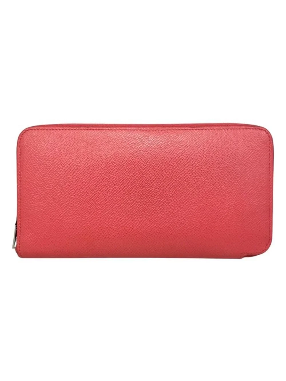 Hermes Wallet Azap Silk in Long Veau Pink Yellow Silver